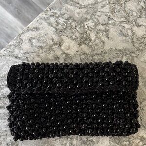 Ritter vintage 1970’s Black Beaded Clutch